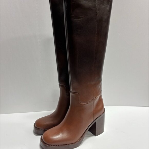 Vince Camuto Women’s Gibi, Chocolate Fade Knee High Boots, Size 8M, Wide Calf - Picture 5 of 9